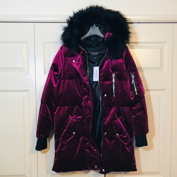 Guess Jackets & Blazers - SOLD🚩GUESS Velvet Coat